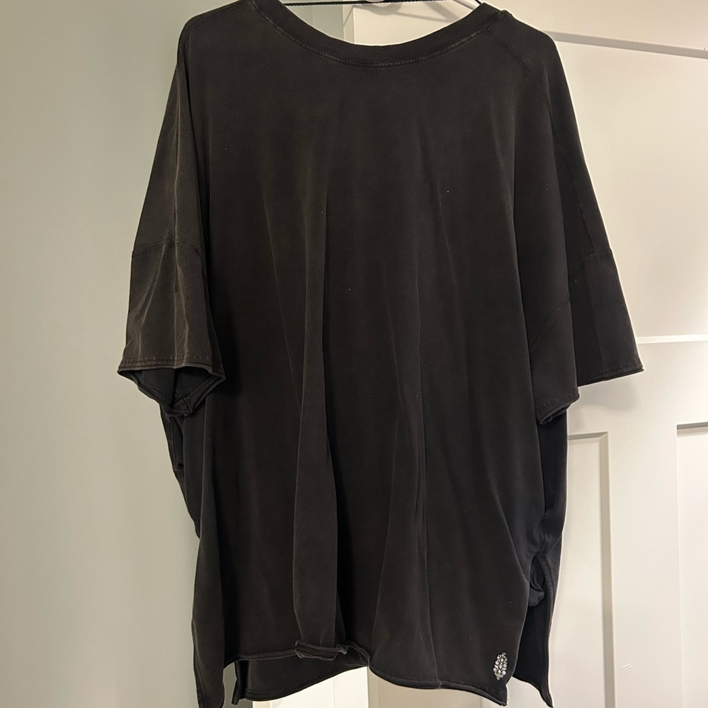 FP Movement by Free People Black Short Sleeve set with shorts